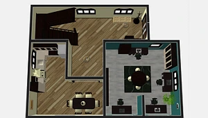 First floor blueprint example