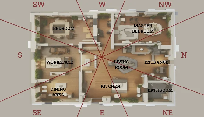 Feng Shui floor plan analysis