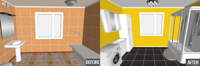 Bathroom remodeling examples